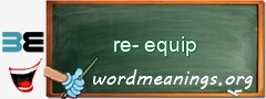 WordMeaning blackboard for re-equip
